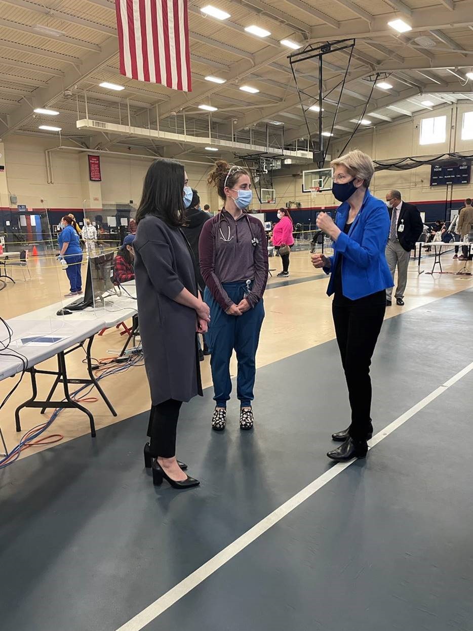 warren with doctors